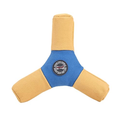 Shienfir Haustier-Flugscheibenspielzeug, langlebig, Apportierhund, interaktiv, quietschend, zum Zahnen, Zerren, Kauen, bissfestes Spielzeug, klein, mittel Blau & Gelb Shienfir Haustier-Flugscheibenspielzeug, langlebig, Apportierhund, interaktiv, quietschend, zum Zahnen, Zerren, Kauen, bissfestes Spielzeug, klein, mittel Blau & Gelb von Shienfir