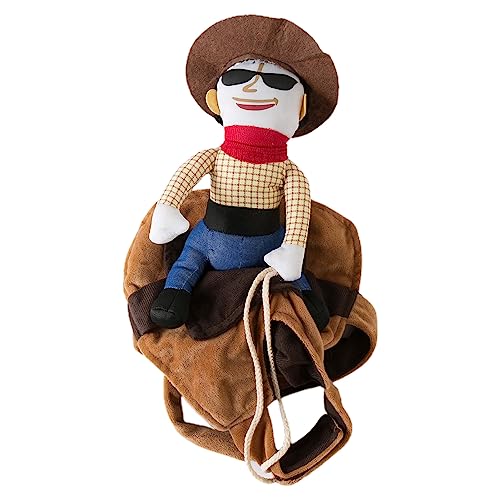 Shienfir Haustier-Halloween-Kostüm, lustiges Cowboy-Hunde-Outfit für Party, Festival, verwandelt Pooch in eine niedliche Neuheit, einfach anzuziehen, Kaffee, Größe S Shienfir Haustier-Halloween-Kostüm, lustiges Cowboy-Hunde-Outfit für Party, Festival, verwandelt Pooch in eine niedliche Neuheit, einfach anzuziehen, Kaffee, Größe S von Shienfir