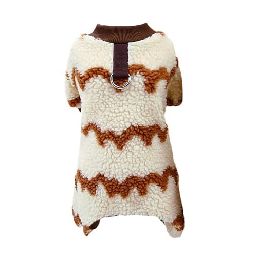 Shienfir Haustier Jumpsuit mit Zugring für einfaches Gehen Gehen Winter Warm Jumpsuit mit Wellenmuster Bequem Und Mode Hund Liefert Kaffee L Shienfir Haustier Jumpsuit mit Zugring für einfaches Gehen Gehen Winter Warm Jumpsuit mit Wellenmuster Bequem Und Mode Hund Liefert Kaffee L von Shienfir