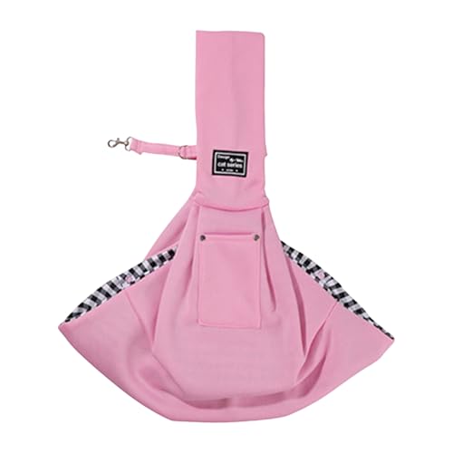 Shienfir Haustier-Tragetasche mit faltbarem Design, Tragetasche für kleine Hunde und Katzen, atmungsaktiv, tragbar, Taschen, leicht, verstellbare Schulter Rosa 1pc von Shienfir