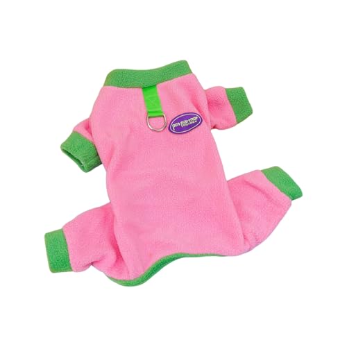 Shienfir Haustierkleidung, Haustierkleidung, Farbblock-Design, Hunde-Wintermantel mit Farbblock-Design, Dicke Fleece-Schneejacke für kleine Hunde Rosa XL Shienfir Haustierkleidung, Haustierkleidung, Farbblock-Design, Hunde-Wintermantel mit Farbblock-Design, Dicke Fleece-Schneejacke für kleine Hunde Rosa XL von Shienfir