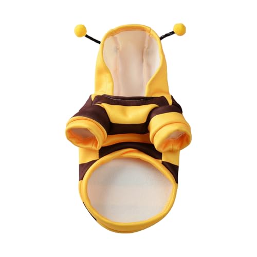 Shienfir Haustierkleidung für Hunde, Hundekostüm für alle Rassen, Winter-Kapuzenpullis mit Bienen-Motiv, warme Anziehbekleidung, Urlaubs-Cosplay-Outfit, klein, mittel Xs Shienfir Haustierkleidung für Hunde, Hundekostüm für alle Rassen, Winter-Kapuzenpullis mit Bienen-Motiv, warme Anziehbekleidung, Urlaubs-Cosplay-Outfit, klein, mittel Xs von Shienfir