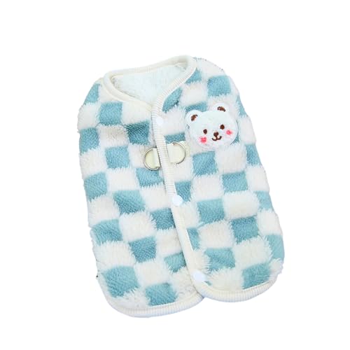 Shienfir Haustierkleidung mit verstellbaren Trägern, Hundejacken, einfaches An- und Ausziehen, Wintermantel, Fleece, warme Welpenweste, Jacke für kaltes Wetter, Kostüm, Schneekleidung, Outfit Blau Shienfir Haustierkleidung mit verstellbaren Trägern, Hundejacken, einfaches An- und Ausziehen, Wintermantel, Fleece, warme Welpenweste, Jacke für kaltes Wetter, Kostüm, Schneekleidung, Outfit Blau von Shienfir