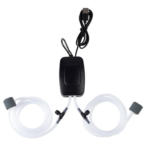 Shienfir Hochenergieeffizienter USB-Aquariumfilter, Aquarium-Sauerstoffpumpe, Mini-Air-Silent-Zubehör, kompaktes tragbares Aufladen für das Angeln zu Hause im Freien Schwarz Shienfir Hochenergieeffizienter USB-Aquariumfilter, Aquarium-Sauerstoffpumpe, Mini-Air-Silent-Zubehör, kompaktes tragbares Aufladen für das Angeln zu Hause im Freien Schwarz von Shienfir