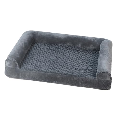 Shienfir Hochwertiges Haustierbett mit Baumwollfüllung, dekoratives orthopädisches großes Hundesofa, gemütliches Couchnest mit abnehmbarem, waschbarem Bezug, weiche Nackenrolle für große Hunde Shienfir Hochwertiges Haustierbett mit Baumwollfüllung, dekoratives orthopädisches großes Hundesofa, gemütliches Couchnest mit abnehmbarem, waschbarem Bezug, weiche Nackenrolle für große Hunde von Shienfir
