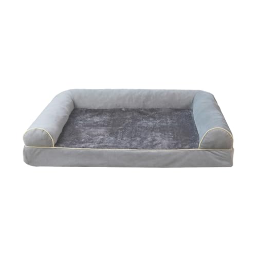 Shienfir Hochwertiges Haustierbett mit Baumwollfüllung, langlebig, orthopädisches Hundebett, großes waschbares Sofa, weiches Polsternest, warme Couch für mittelgroße Hunde Hellgrau L Shienfir Hochwertiges Haustierbett mit Baumwollfüllung, langlebig, orthopädisches Hundebett, großes waschbares Sofa, weiches Polsternest, warme Couch für mittelgroße Hunde Hellgrau L von Shienfir