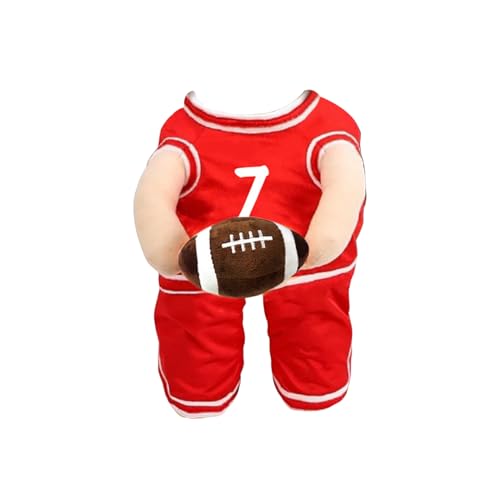 Shienfir Hund Halloween Kostüm Rugby Ball Basketball mit Haustier Sportler Cosplay Outfit Dress Up Sport Kleidung Halten Rot L Shienfir Hund Halloween Kostüm Rugby Ball Basketball mit Haustier Sportler Cosplay Outfit Dress Up Sport Kleidung Halten Rot L von Shienfir