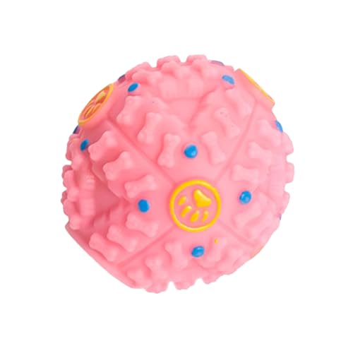 Shienfir Hundeballspielzeug zum Kauen, interaktive Futterausgabe, quietschende Futterspenderzähne Rosa L Shienfir Hundeballspielzeug zum Kauen, interaktive Futterausgabe, quietschende Futterspenderzähne Rosa L von Shienfir