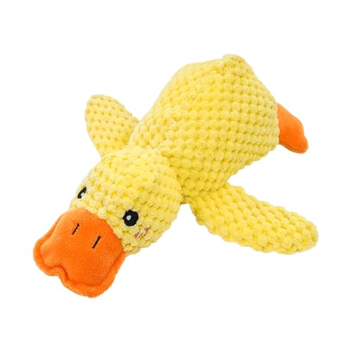 Shienfir Kaubares Enten-Hundespielzeug, gelb, zum Beißen, Plüsch, beruhigend, Quacksalber, Haustier, Zerren, Kameradschaft, interaktiver Welpe, endloser Spaß, fügsames Kuschelkissen L Shienfir Kaubares Enten-Hundespielzeug, gelb, zum Beißen, Plüsch, beruhigend, Quacksalber, Haustier, Zerren, Kameradschaft, interaktiver Welpe, endloser Spaß, fügsames Kuschelkissen L von Shienfir