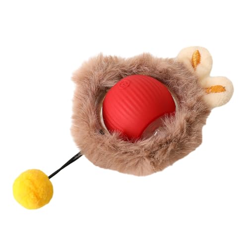 Shienfir Kaubeständiges Haustierspielzeug, interaktiver Silikon-Rollball für Haustiere, langlebig, sicher, bewegungsaktivierte Hunde Rot B Shienfir Kaubeständiges Haustierspielzeug, interaktiver Silikon-Rollball für Haustiere, langlebig, sicher, bewegungsaktivierte Hunde Rot B von Shienfir
