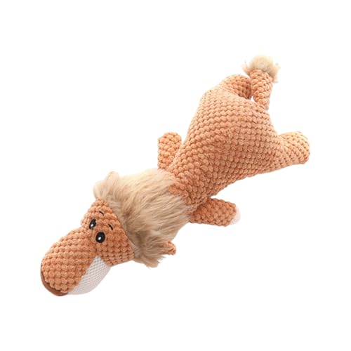 Shienfir Kauspielzeug für Hunde, Maissamt, Haustier-Plüsch, interaktiver Hund mit Quietscher, weicher Stoff, Löwe/Wolf/Elefant, Spielzeug, langlebig, waschbarer Stoff, Zahnreinigung Löwe Shienfir Kauspielzeug für Hunde, Maissamt, Haustier-Plüsch, interaktiver Hund mit Quietscher, weicher Stoff, Löwe/Wolf/Elefant, Spielzeug, langlebig, waschbarer Stoff, Zahnreinigung Löwe von Shienfir