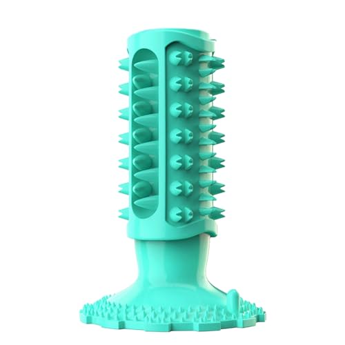 Shienfir Kaustab-Spielzeug mit Saugnapf-Design, Zahnreinigungsspielzeug für Hunde, langlebiger Klang, Zahngesundheitspflege für Aggressive Kauer, groß Blau von Shienfir