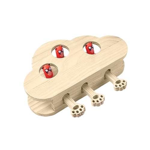 Shienfir Langlebiges Katzenspielzeug aus Holz, multifunktionales Katzenspielzeug, Whack-a-Mole-Katzenspielzeug, interaktives, wolkenförmiges Spielkratzer aus Holz für den Innenbereich B Shienfir Langlebiges Katzenspielzeug aus Holz, multifunktionales Katzenspielzeug, Whack-a-Mole-Katzenspielzeug, interaktives, wolkenförmiges Spielkratzer aus Holz für den Innenbereich B von Shienfir