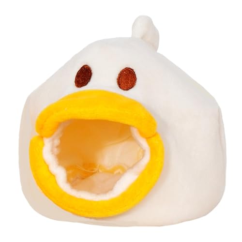 Shienfir Niedliches, exquisites Hamsternest, Cartoon-Hamsternest, halbgeschlossenes Haustierhaus für Meerschweinchen, warmes, gemütliches Bett für Herbst und Winter, Hamsternest im Cartoon-Stil Be Shienfir Niedliches, exquisites Hamsternest, Cartoon-Hamsternest, halbgeschlossenes Haustierhaus für Meerschweinchen, warmes, gemütliches Bett für Herbst und Winter, Hamsternest im Cartoon-Stil Be von Shienfir