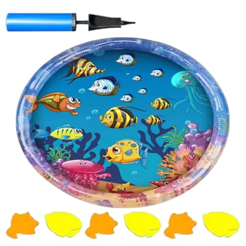 Shienfir PVC-Wasserspielmatte für Haustiere, interaktives Fisch-Design, Katzen-Wassermatte, Katzen-Wassersensor-Spielmatte, interaktives Katzenspielzeug, Wasser-Sensor-Pad mit simuliertem Fisch E Shienfir PVC-Wasserspielmatte für Haustiere, interaktives Fisch-Design, Katzen-Wassermatte, Katzen-Wassersensor-Spielmatte, interaktives Katzenspielzeug, Wasser-Sensor-Pad mit simuliertem Fisch E von Shienfir
