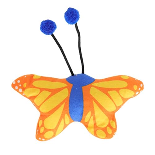 Shienfir Plüsch-Katzenspielzeug, Katzenspielzeug, kreative Form, Bezauberndes Aussehen, verschleißfest, Zahnreinigung, interaktives Plüsch-Kauspielzeug für Haustiere, Katzenminze Orange Gelb Shienfir Plüsch-Katzenspielzeug, Katzenspielzeug, kreative Form, Bezauberndes Aussehen, verschleißfest, Zahnreinigung, interaktives Plüsch-Kauspielzeug für Haustiere, Katzenminze Orange Gelb von Shienfir
