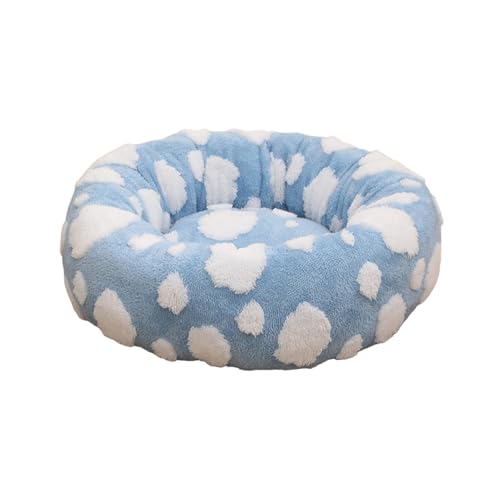 Shienfir Großes, rundes Hundebett mit erhöhten Kanten, Donut-Katzennest, Plüsch, weiches Haustier für Katzen, kleine Hunde, rutschfest, beruhigend, warm, Linderung von Gelenkschmerzen, gemütlich Shienfir Großes, rundes Hundebett mit erhöhten Kanten, Donut-Katzennest, Plüsch, weiches Haustier für Katzen, kleine Hunde, rutschfest, beruhigend, warm, Linderung von Gelenkschmerzen, gemütlich von Shienfir