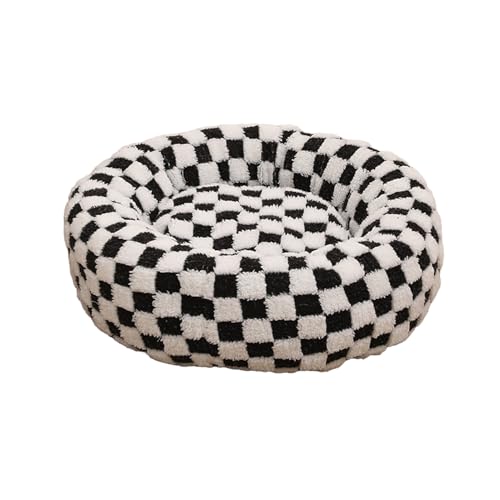 Shienfir Großes, rundes Hundebett mit erhöhten Kanten, Donut-Katzennest, Plüsch, weiches Haustier für Katzen, kleine Hunde, rutschfest, beruhigend, warm, Linderung von Gelenkschmerzen, gemütlich Shienfir Großes, rundes Hundebett mit erhöhten Kanten, Donut-Katzennest, Plüsch, weiches Haustier für Katzen, kleine Hunde, rutschfest, beruhigend, warm, Linderung von Gelenkschmerzen, gemütlich von Shienfir