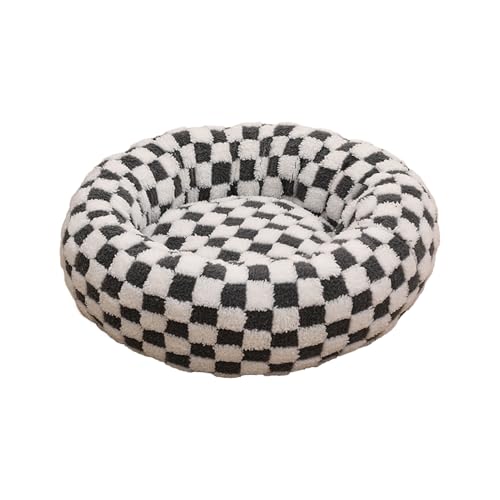 Shienfir Großes, rundes Hundebett mit erhöhten Kanten, Donut-Katzennest, Plüsch, weiches Haustier für Katzen, kleine Hunde, rutschfest, beruhigend, warm, Linderung von Gelenkschmerzen, gemütlich Shienfir Großes, rundes Hundebett mit erhöhten Kanten, Donut-Katzennest, Plüsch, weiches Haustier für Katzen, kleine Hunde, rutschfest, beruhigend, warm, Linderung von Gelenkschmerzen, gemütlich von Shienfir