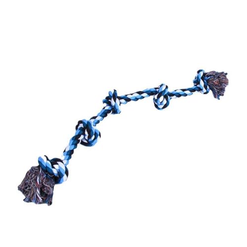 Shienfir Seilknoten-Hundespielzeug, natürliche Baumwollleine, 5 Knoten, Robustes Kauen für Aggressive Kauer, interaktives Tauziehen-Spiel, Zahngesundheit, Angstlinderung, mittel Blau Shienfir Seilknoten-Hundespielzeug, natürliche Baumwollleine, 5 Knoten, Robustes Kauen für Aggressive Kauer, interaktives Tauziehen-Spiel, Zahngesundheit, Angstlinderung, mittel Blau von Shienfir