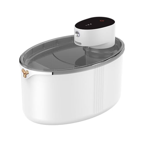 Shienfir Sicherer, stromschlagfreier Katzenwasserbrunnen, Haustiertrinkbrunnen, 2,5 l, kabelloser, batteriebetriebener Spender, automatisch, kabellos, für Katzen Weiß Shienfir Sicherer, stromschlagfreier Katzenwasserbrunnen, Haustiertrinkbrunnen, 2,5 l, kabelloser, batteriebetriebener Spender, automatisch, kabellos, für Katzen Weiß von Shienfir