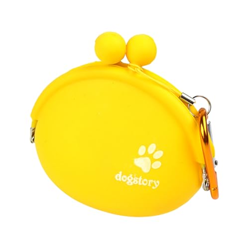 Shienfir Silikon-Leckerli-Beutel für Hunde, Druckknopf-Leckerli-Spender für Haustiere, Silikon-Leckerli-Beutel für Hunde, tragbare Snack-Tasche für Haustiere für das Training im Freien Gelb Shienfir Silikon-Leckerli-Beutel für Hunde, Druckknopf-Leckerli-Spender für Haustiere, Silikon-Leckerli-Beutel für Hunde, tragbare Snack-Tasche für Haustiere für das Training im Freien Gelb von Shienfir
