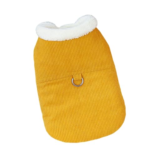 Shienfir Traktionsring Haustiermantel Baumwolle Bequeme Cordjacke mit Knopfverschluss Hunde Katzen Kleidung Liefert Dickes Gelb S Shienfir Traktionsring Haustiermantel Baumwolle Bequeme Cordjacke mit Knopfverschluss Hunde Katzen Kleidung Liefert Dickes Gelb S von Shienfir