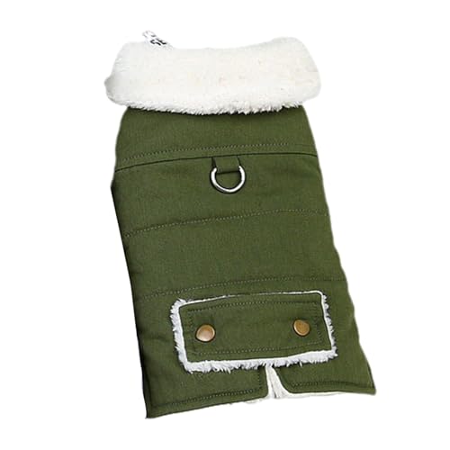 Shienfir Traktionsring Hundemantel Haustier Baumwollmantel Knopfverschluss Warme Bequeme Hund Katze Oberbekleidung mit Traktionsring für Winter Weiche Dicke Haustierkleidung Armeegrün M Shienfir Traktionsring Hundemantel Haustier Baumwollmantel Knopfverschluss Warme Bequeme Hund Katze Oberbekleidung mit Traktionsring für Winter Weiche Dicke Haustierkleidung Armeegrün M von Shienfir