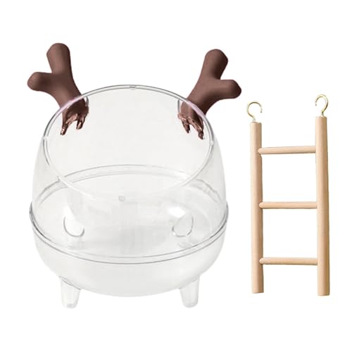 Shienfir Transparentes Haustier-Badehaus für Hamster, Graben, Cartoon-Form, Sand-Badhaus mit Leiter, Kleintierbox für Stressabbau, Spielzeit, ideale Mäuse, Braun Shienfir Transparentes Haustier-Badehaus für Hamster, Graben, Cartoon-Form, Sand-Badhaus mit Leiter, Kleintierbox für Stressabbau, Spielzeit, ideale Mäuse, Braun von Shienfir