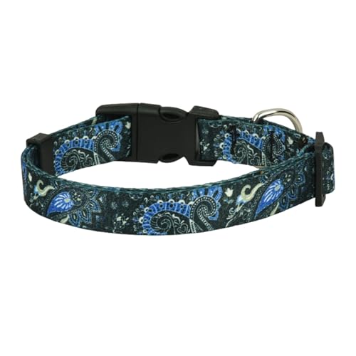 Shienfir Verschleißfestes Hundehalsband, verstellbare Schnalle, Haustier mit D-Ring für Hunde, Katzen, reißfestes Blumenmuster-Halsband im Freien F M Shienfir Verschleißfestes Hundehalsband, verstellbare Schnalle, Haustier mit D-Ring für Hunde, Katzen, reißfestes Blumenmuster-Halsband im Freien F M von Shienfir