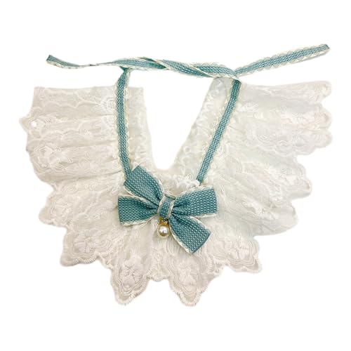 Shienfir Verstellbare Träger, Haustierhalsband, Spitzennetz mit romantischer Schleife, atmungsaktiv, bequem, für Hunde und Katzen, zartes Design, künstliche Perle Blau M Shienfir Verstellbare Träger, Haustierhalsband, Spitzennetz mit romantischer Schleife, atmungsaktiv, bequem, für Hunde und Katzen, zartes Design, künstliche Perle Blau M von Shienfir