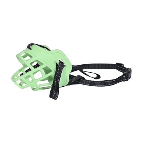 Shienfir Verstellbarer Hundemaulkorb mit Schnellverschluss, Hundemaulkorb, Verstellbarer, atmungsaktiver Korbmaulkorb, fluoreszierender Mundschutz, Käfig für das Training, Spazierengehen Grün 6 Shienfir Verstellbarer Hundemaulkorb mit Schnellverschluss, Hundemaulkorb, Verstellbarer, atmungsaktiver Korbmaulkorb, fluoreszierender Mundschutz, Käfig für das Training, Spazierengehen Grün 6 von Shienfir