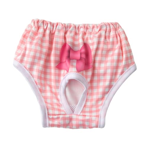 Shienfir Wärmezyklus-Hundewindeln, Haustier-Menstruationshose, bequem, saugfähig, verhindert Schmutz, atmungsaktiv, Schleife, Kleidung, Elastizität, modisch Rosa XL Shienfir Wärmezyklus-Hundewindeln, Haustier-Menstruationshose, bequem, saugfähig, verhindert Schmutz, atmungsaktiv, Schleife, Kleidung, Elastizität, modisch Rosa XL von Shienfir
