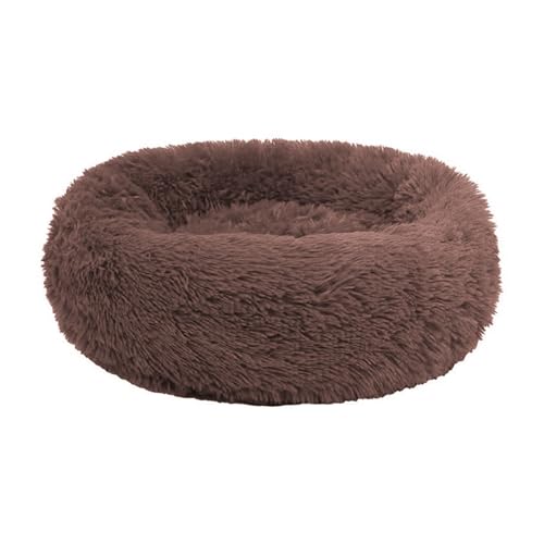 Shienfir Weiches Hundebett gegen Gelenkschmerzen, beruhigend, waschbar, rundes Nest mit Rutschfester Unterseite, Flauschiges Plüsch-Kunstfell, für kleine, mittelgroße und große Hunde Kaffee 70cm Shienfir Weiches Hundebett gegen Gelenkschmerzen, beruhigend, waschbar, rundes Nest mit Rutschfester Unterseite, Flauschiges Plüsch-Kunstfell, für kleine, mittelgroße und große Hunde Kaffee 70cm von Shienfir