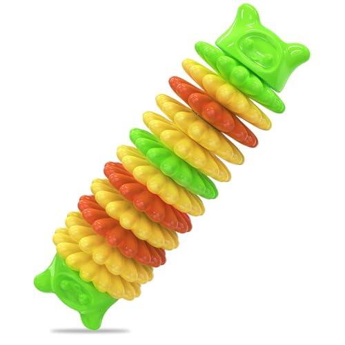 Shienfir Welpen-Kauspielzeug mit Erdnussbutter-Aufstrich, Hund zur Zahnreinigung, Zahnfleischmassage, fördert die Zahngesundheit, bietet endlose Unterhaltung, bissfest, Backenzahngras, Grün von Shienfir