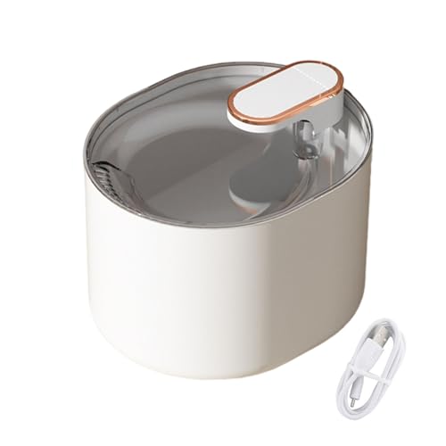 Shienfir Zirkulationswassernapf, hygienischer Trinkbrunnen für Haustiere, geräuschlos, 3 l, USB-Ladepumpe, 3-lagige Filter, einfaches, sauberes Trinken für Katzen und Hunde, Bequeme Flüssigkeitsz von Shienfir