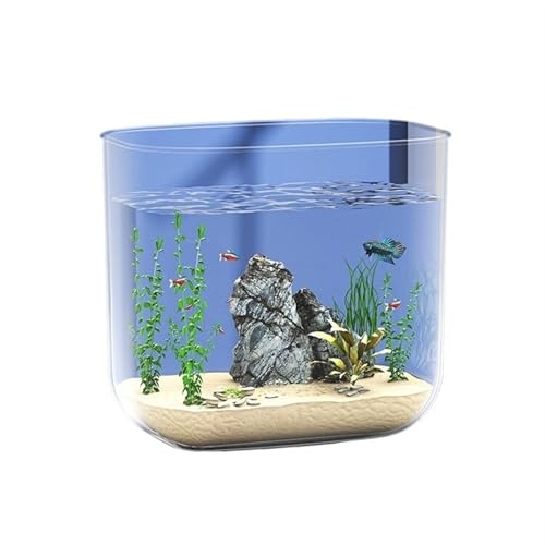 Aquarium Fisch Tank Wohnzimmer Kleine Transparent Acryl Desktop Aquarium Schildkröte Tank Ohne Grenze Fischtank von Shihan-2015
