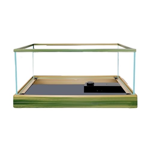 Aquarium Transparent Glass Aquarium with Decorative Border Living Room Office Ornamental Glass Aquarium Desktop Transparent Fish Tank Turtle Tank Fischtank(43x26x21cm) von Shihan-2015
