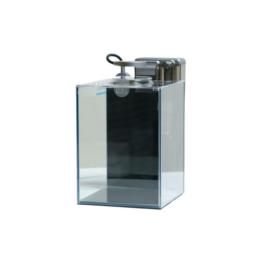 Aquarium Ultra White Glass Aquarium Fighting Fish Ecological Tank Living Room Home Desktop Office Small Self-circulating Aquarium with Accessories Fischtank von Shihan-2015