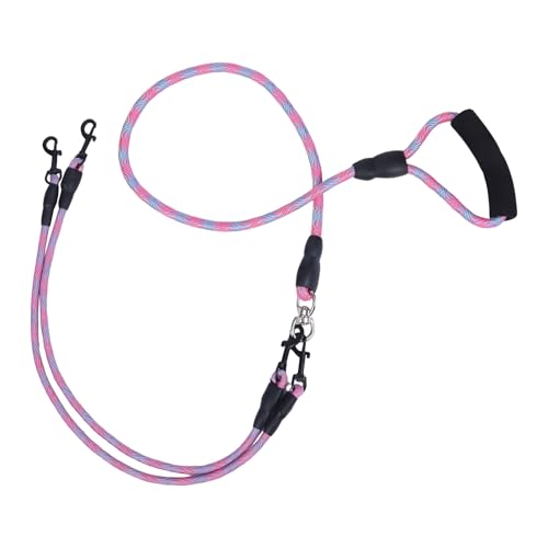 1 Packung Doppelleine für Hunde, Hundeleine für kleine Welpen, zum Spazierengehen mit 2 Hunden, kein Verheddern, perfekt zum Spazierengehen und Training (kleine Welpen ca. 8 kg) von ShinherYee