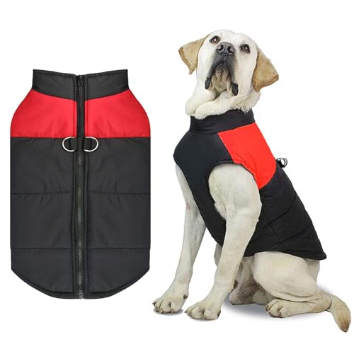 Shinmax Hundemantel für Kleine Hunde Winterjacke Hundemantel Wasserdicht Winter Jacke Warm Winterweste für Kleine Mittlere Grosse Hunde mit D-Ring Winddichte Schneeanzugweste Hundekleidung von Shinmax