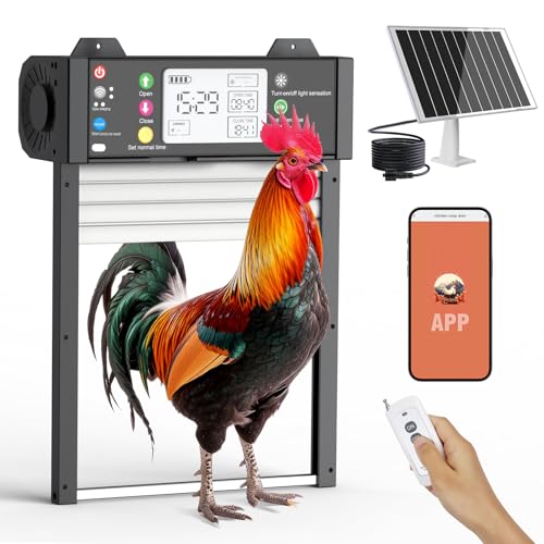 Shinmax Automatische Hühnerklappe Solar App-Steuerung Elektrische Hühnerklappe Automatisch Rolltor mit Shinmax Automatische Hühnerklappe Solar App-Steuerung Elektrische Hühnerklappe Automatisch Rolltor mit von Shinmax