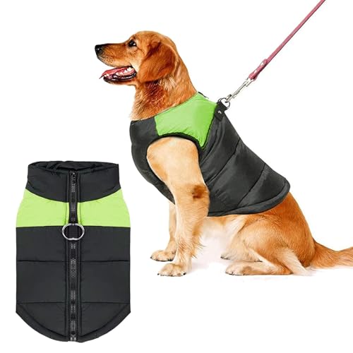 Shinmax Hundemantel Winterjacke Hundejacke wasserdichte Winter Jacke Warm Winterweste für Kleine Mittlere Große Hunde Gefütterter Brustschutz Hund Welpen Kleidung Weste Haustier Gepolsterte Mantel von Shinmax