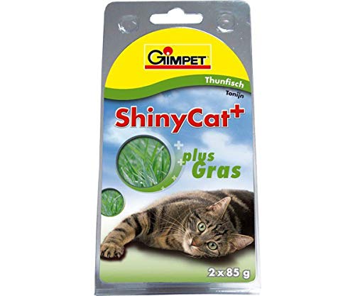 ShinyCat Thunfisch in Dosen + Katzengras 2x70g, ShinyCat Dosen Katzen von Shinycat