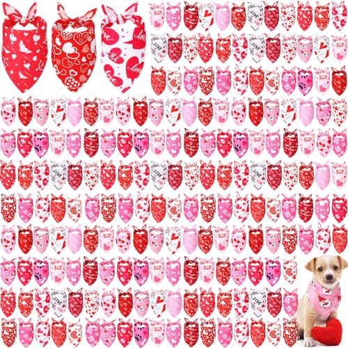 Shinylin 200 Stück Valentine Hundehalstücher Großpackung Liebe Bandanas für Hunde Herz Muster Haustier Dreieckstuch Welpe Hund Halstuch Lätzchen Schal für Valentinstag Hund Haustier Kostüm Zubehör Shinylin 200 Stück Valentine Hundehalstücher Großpackung Liebe Bandanas für Hunde Herz Muster Haustier Dreieckstuch Welpe Hund Halstuch Lätzchen Schal für Valentinstag Hund Haustier Kostüm Zubehör von Shinylin