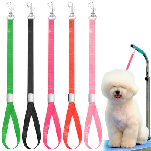 Shinylin 5 x Fellpflegeschlaufe, Nylon, Haustier-Badeschlaufe, Halteschlaufe, verstellbar, fest, für Hundefriseure, Tisch, Badewanne, lebendige Farben Shinylin 5 x Fellpflegeschlaufe, Nylon, Haustier-Badeschlaufe, Halteschlaufe, verstellbar, fest, für Hundefriseure, Tisch, Badewanne, lebendige Farben von Shinylin