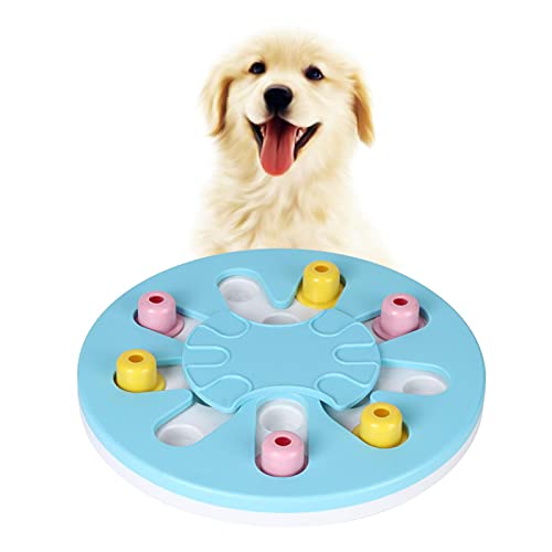 Hundefutter Spender Spielzeug Innovative ABS Robuste Plattenspieler Lehrpuzzle Spielzeug Hund Anti Choke Bowl Geeignet für Hunde(blue) von Shipenophy