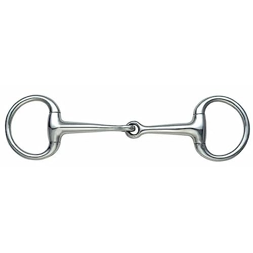 Shires Oliverkopfgebiss einfach gebrochen 12,5 cm - SMALL RING Dressage EGGBUTT BRADOON 5 von Shires