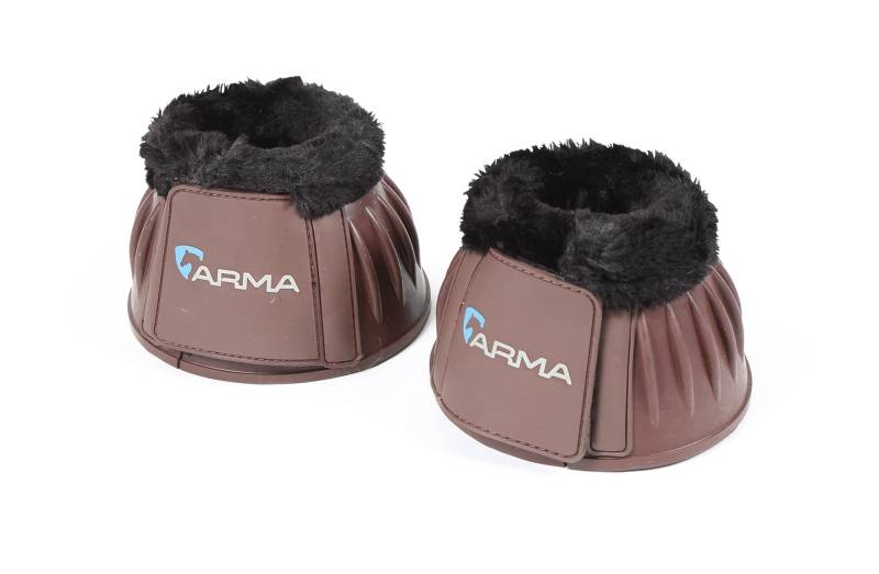 Shires Arma Gummi Hufglocken Fleece Braun, Gr. Pony von Shires