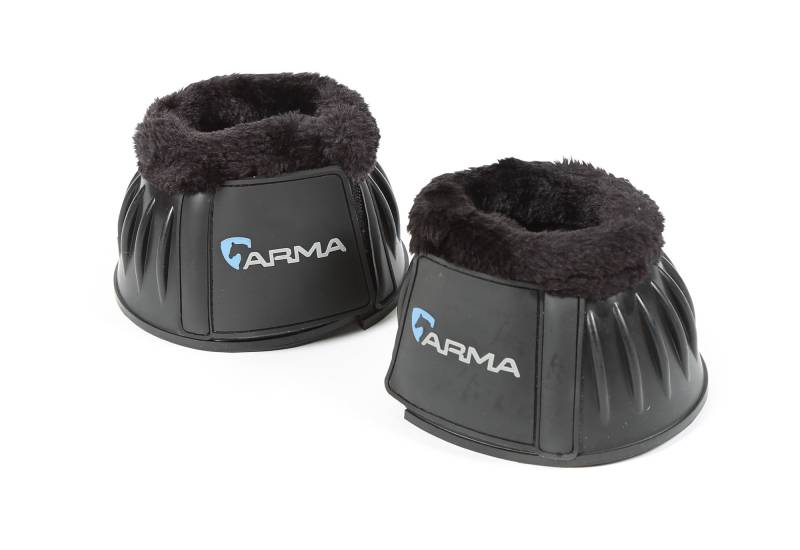 Shires Arma Gummi Hufglocken Fleece Schwarz, Gr. Cob Shires Arma Gummi Hufglocken Fleece Schwarz, Gr. Cob von Shires